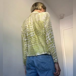 Vintage Carlisle silk blouse, size 4